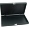 Black Jewelry Display Case (Single metal clasp) w/ Black 28-slot Plastic Tray